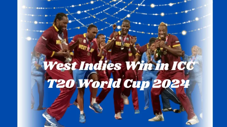 West Indies Win in ICC T20 World Cup