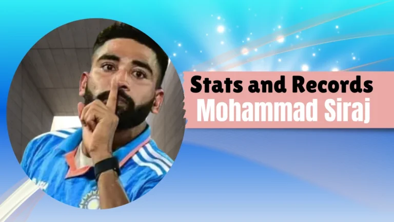 Mohammad Siraj A Rising Star in Indian Cricket